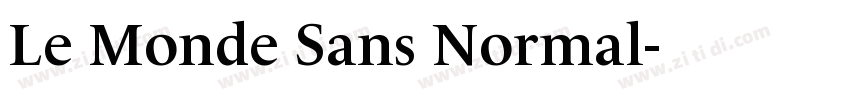 Le Monde Sans Normal字体转换